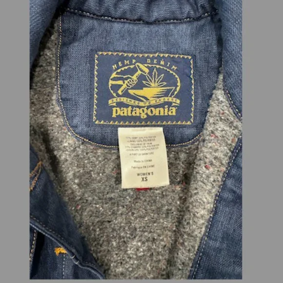 Vintage Patagonia Hemp Denim Jacket Size XS/S - Picture 3 of 3